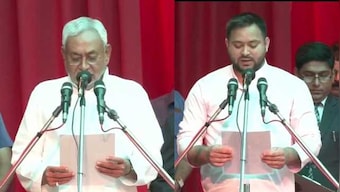Grand Alliance is back in Bihar: Nitish Kumar takes oath as chief minister for eighth time, Tejashwi Yadav his deputy