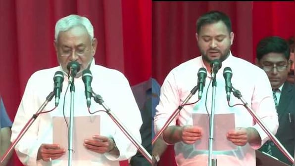 Grand Alliance is back in Bihar: Nitish Kumar takes oath as chief minister for eighth time, Tejashwi Yadav his deputy