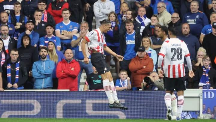 Champions League: PSV rescue Rangers draw as Armando Obispo spares Walter Benitez's blushes in play-offs