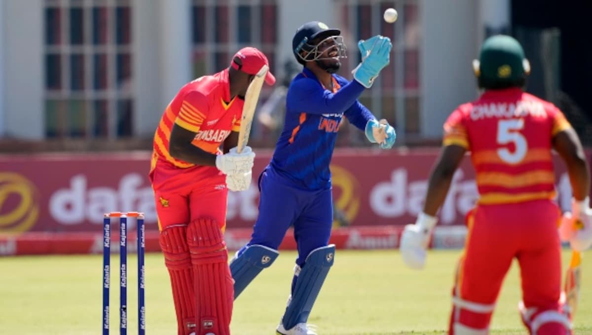 India vs Zimbabwe: Watch Sanju Samson's one-handed blinder to get rid of Zimbabwe opener - Firstcricket News, Firstpost