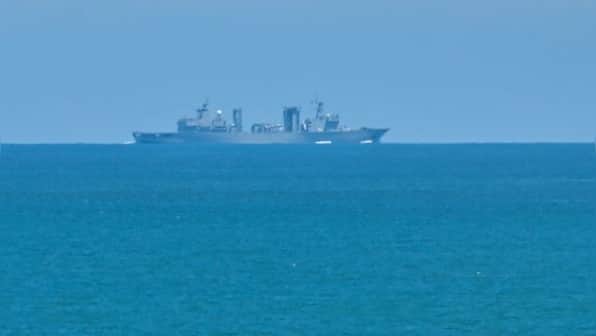 Taiwan condemns 'evil neighbour next door' after China encircles the island with series of military drills