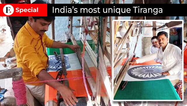 Meet the man who sold his house to weave India’s first ‘Tiranga’ on a single fabric without stitches for Rs 6.5 lakh Meet the man who sold his house to weave India’s first ‘Tiranga’ on a single fabric without stitches for Rs 6.5 lakh