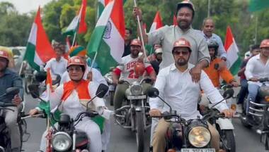 Opposition boycotted Tiranga bike rally, says Anurag Thakur; Congress retorts with 'will have our own celebrations'