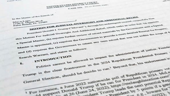 Lawyers for former President Donald Trump seek special master to review Mar-a-Lago documents