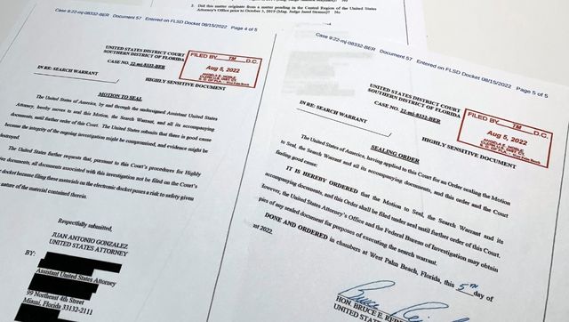 Federal judge orders Justice Department to put forward proposed redactions on Mar-a-Lago affidavit Federal judge orders Justice Department to put forward proposed redactions on Mar-a-Lago affidavit