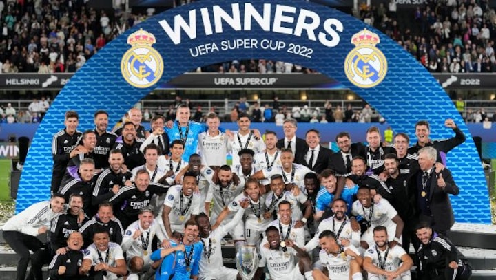 UEFA Super Cup: Real Madrid defeat Eintracht Frankfurt 2-0 to win fifth title
