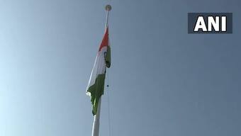 108 feet tall National Flag installed at Hyderbeigh in Jammu and Kashmir's Baramulla