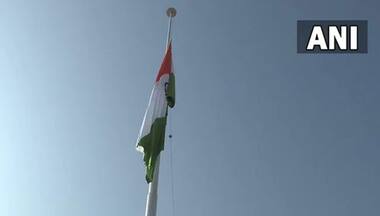108 feet tall National Flag installed at Hyderbeigh in Jammu and Kashmir's Baramulla