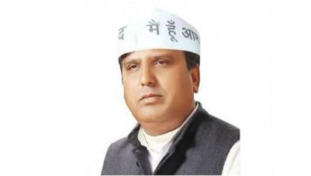 AAP MLA Sharad Chauhan. News 18