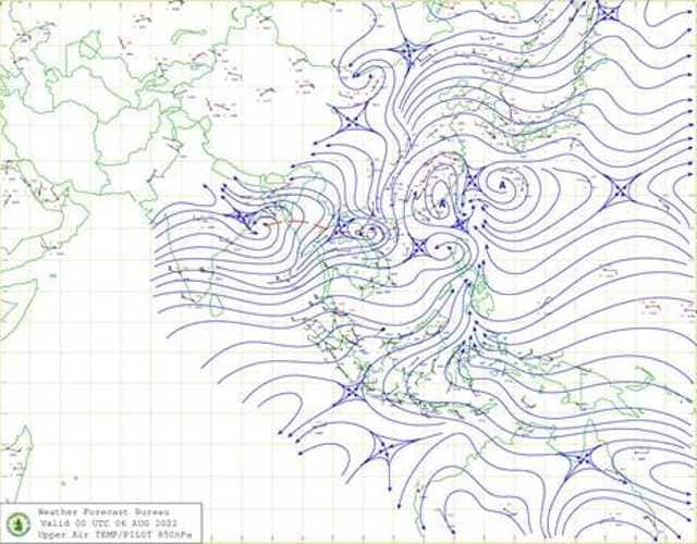 Cyclonic circulation over Bay of bengal next to east coast of India is expected to develop into a low pressure area in the next 24 hours and then deepen into depression by Monday