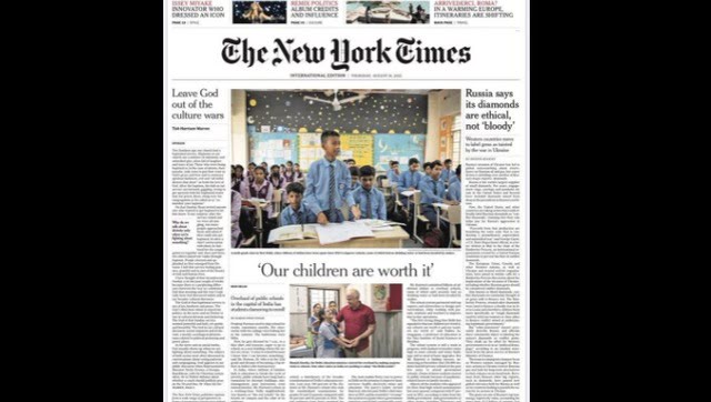 BJP dub’s Manish Sisodia’s article as ‘paid’ after Kejriwal says 'very difficult for a story to be published in NYT' BJP dub’s Manish Sisodia’s article as ‘paid’ after Kejriwal says 'very difficult for a story to be published in NYT'