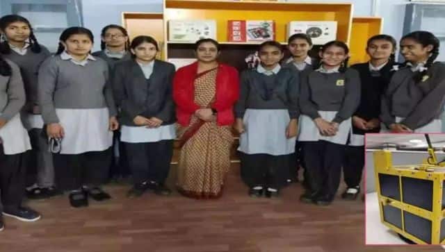 The girls, mostly from Class 8 to Class 12, were selected from 75 government schools. The project was coordinated by Space Kidz India, a space start-up. Image courtesy: Space Kidz India