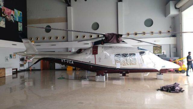 An AgustaWestland helicopter was seized from the premises of builder Avinash Bhosale in Pune