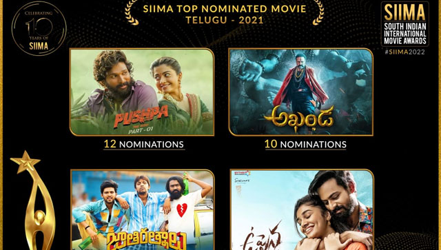 SIIMA 2021: Allu Arjun's Pushpa, Tovino Thomas' Minnal Murali lead the nominations SIIMA 2021: Allu Arjun's Pushpa, Tovino Thomas' Minnal Murali lead the nominations