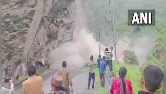 WATCH: National Highway 5 blocked after landslide in Himachal Pradesh's Kinnaur district