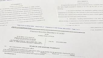 Former President Donald Trump mixed top secret documents with magazines, other items, according to FBI affidavit