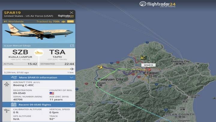 Nancy Pelosi in Taiwan: How SPAR19 carrying US House Speaker became the world's most-watched plane
