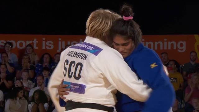 Commonwealth Games: Tulika Maan takes silver medal in judo women's 78kg;  Sarah Adlington - Sports News , Firstpost