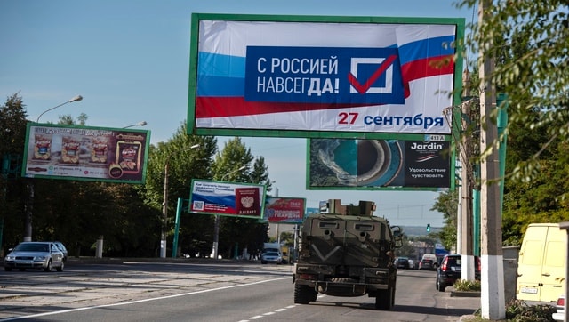 Voting begins in occupied regions of Ukraine on referendums to become part of Russia Voting begins in occupied regions of Ukraine on referendums to become part of Russia