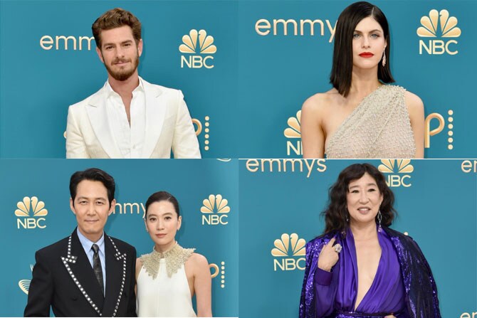 Emmys 2022 Red Carpet Zendaya Andrew Garfield Jung Hoyeon Reese Witherspoon and more arrive in style