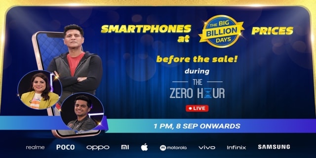 Flipkart launches smartphones at sale prices before The Big Billion Days on The Zero Hour- Technology News, Firstpost