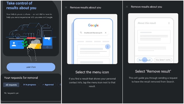 Google, kişisel bilgilerin internetten kaldırılmasına yardımcı olmak için 'Sizinle İlgili Sonuçlar' özelliğini kullanıma sundu (1)