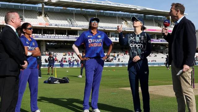 Jhulan Goswami was also asked by Harmanpreet Kaur to join during the toss and the retiring pacer also called the toss. Twitter