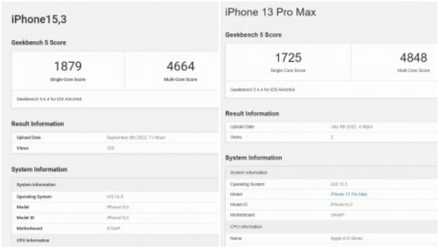 Test shows iPhone 14 Pro Max's New A16 Bionic is only marginally better than last gen A15 (1)