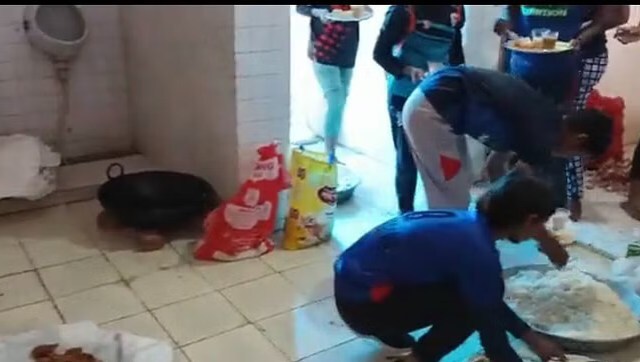 Watch: Food served to UP kabaddi players in toilet; probe ordered