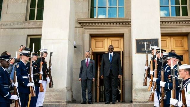 Watch: US Defence Secretary Lloyd J Austin hosts honour cordon, welcomes EAM Jaishankar