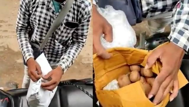 Viral video_ Bihar man orders drone camera from Meesho, receives potatoes instead