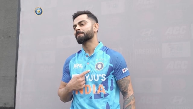 Watch: Team India players show off their new jersey in a headshot session – Firstcricket News, Firstpost