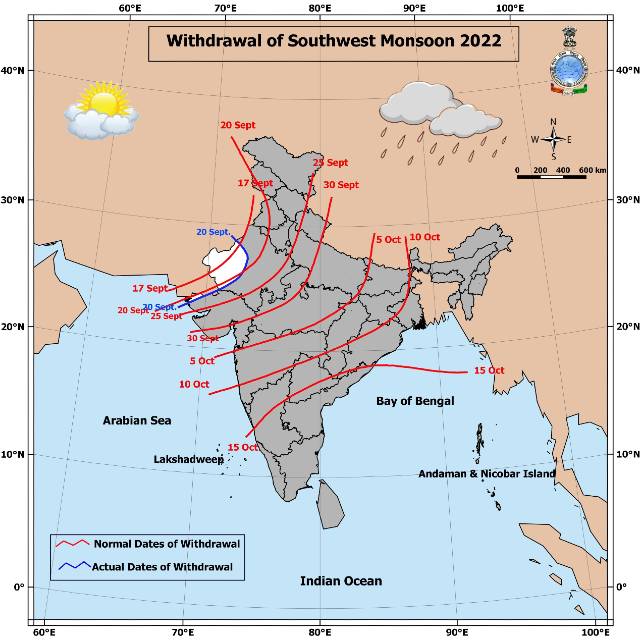 Explained The process of monsoon withdrawal and what happens next