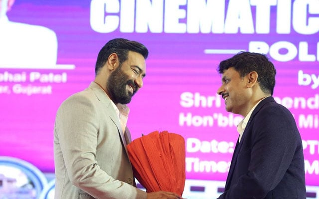 Gujarat Tourism Board Announces First State Cinematic Tourism Policy Ajay Devgn Attends Event