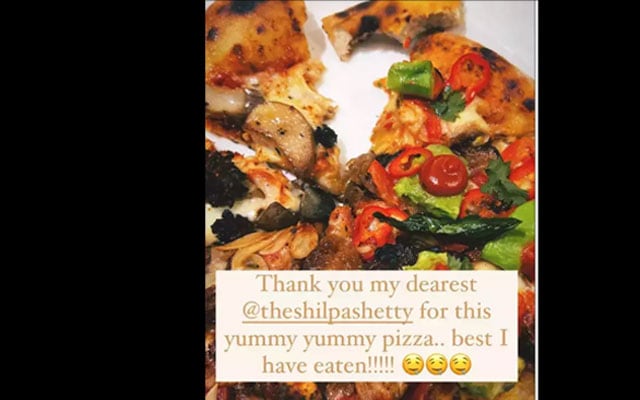 Momtobe Alia Bhatt thanks Shilpa Shetty for the best pizza she has eaten see picture