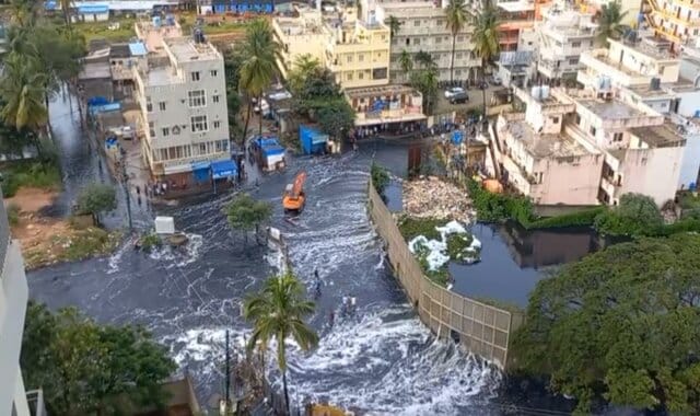 Bengaluru Floods Severe Water Logging Leaves Commuters Stranded