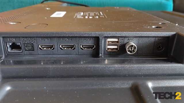 Blaupunkt 50QD7010 QLED TV Review Connectivity ports