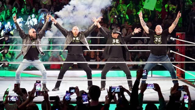 D-Generation X celebrated 25 years of their formation by coming together on WWE Raw. Image: WWE