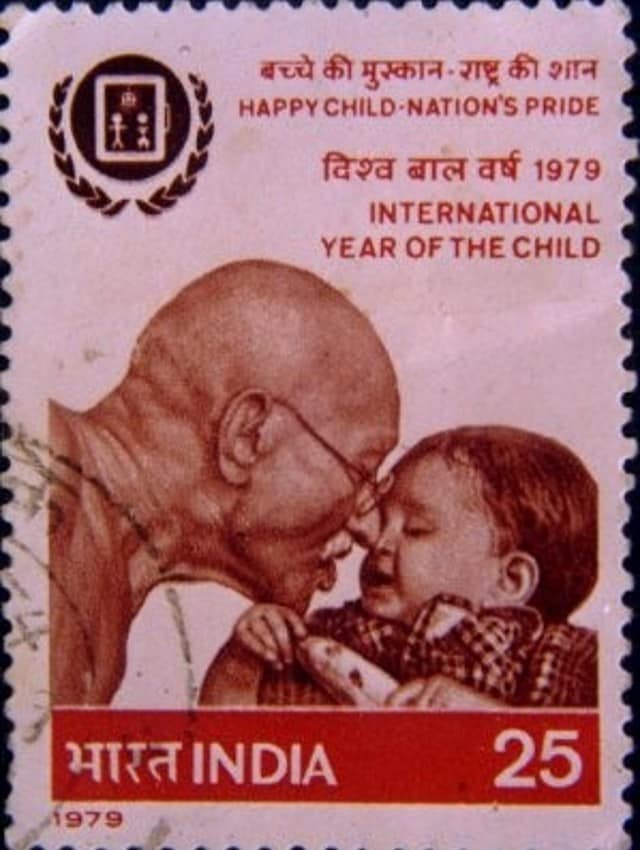 In 1979, the International Year of the Child, a stamp was released depicting his love for children.