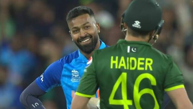 India vs Pakistan: Hardik Pandya's mocking smile at Haider Ali during high-voltage T20 World Cup encounter