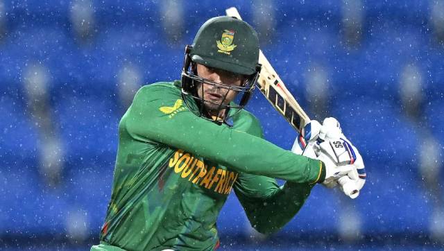 Quinton de Kock made desperate effort to chase down the target as quickly as possible as he scored 48 off Proteas 51 runs in just 18 deliveries. ICC