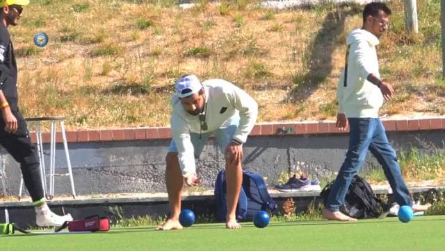 Indian players also tried their hands on the game handball, which recently gained traction in India with medal success at the Commonwealth Games. BCCI