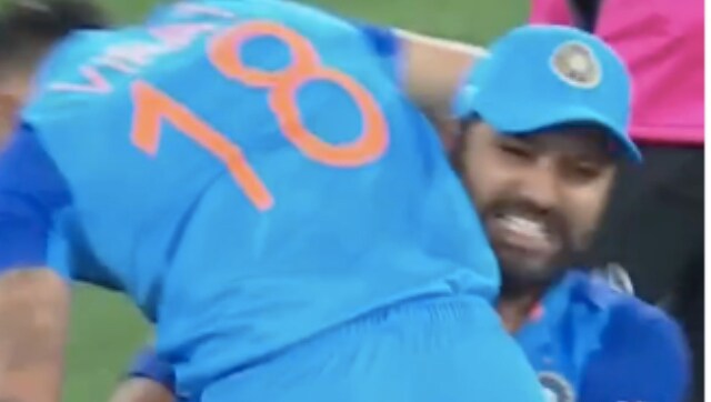 India vs Pakistan, T20 World Cup 2022 Rohits celebration with Virat Kohli after thrilling win goes viral; watch video