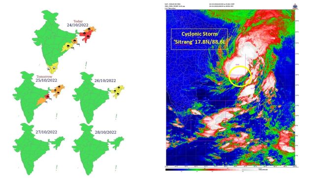 Cyclone Sitrang Likely To Bring Heavy Rain Dampen Diwali Cheer In West Bengal 7198