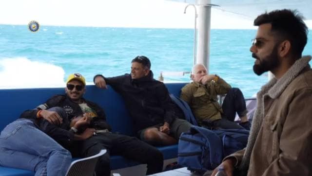 However, not everyone had a good time during the boat trip to the island as some of them had sea sickness while travelling. BCCI