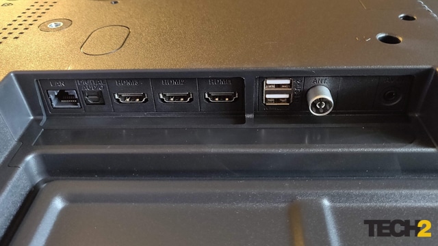 Thomson Q55H1001 QLED TV Review Connectivity ports