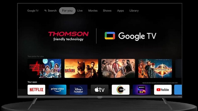 Thomson Q55H1001 QLED TV Review User interface