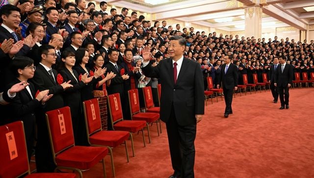 Xi Jinping at the Great Hall of the People in Beijing 