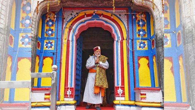 PM Modi at Kedarnath temple