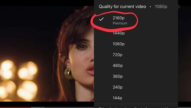 YouTube may be planning to make 4K video playback a premium feature, has already started tests